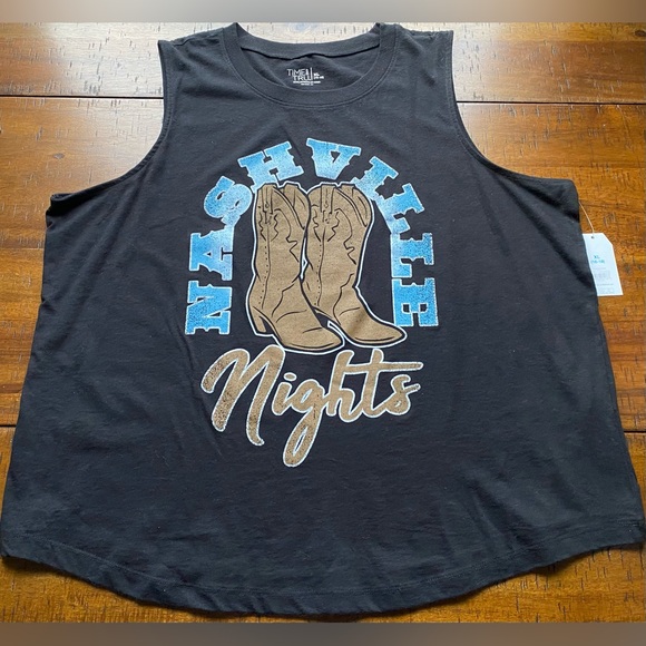 •NWT•Time and Tru Women's Destination Graphic Print Tank Top- NASHVILLE🤠 - Picture 2 of 6